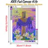 Gofission Diamond Painting Relligious He is Risen Jesus Cross by