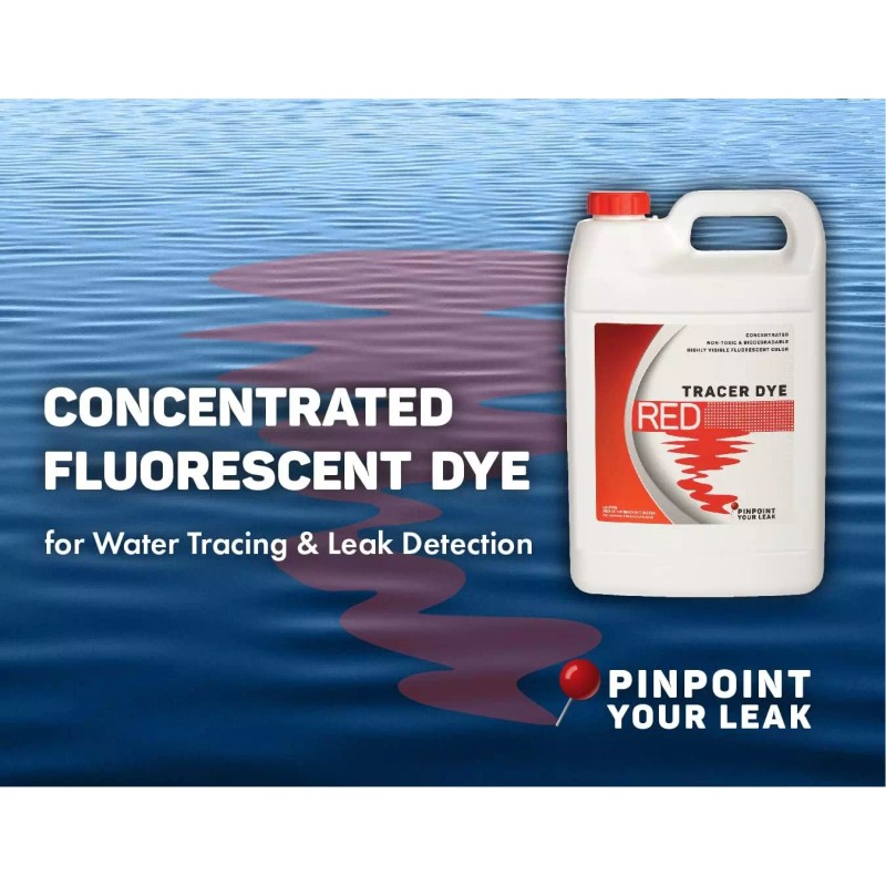 Bluewater Chemgroup Concentrated Red Tracer Dye - Highly Concentrated Fluorescent