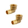 (Pack of 2) EFIELD Pex 3/4"x 1/2" Female Threaded NPT