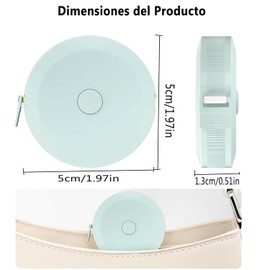 6 Piezas Cinta Métrica Retráctil,Regla de Costura de Tamaño Estándar,150CM/60inch Legibilidad a Doble Cara,para Medición Con Métrica Y En Pulgadas