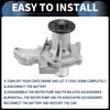 INFINAUTO Water Pump, Front 16x14.5cm Engine Water Pump with Rubber