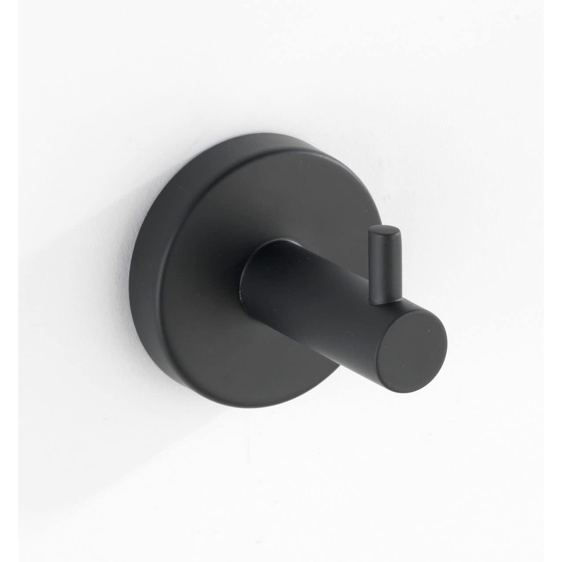 WENKO Uno Bosio Wall Hook Black Matt - Towel Hook,