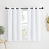 NICETOWN White Short Window Curtains for Windows 50 inch Long