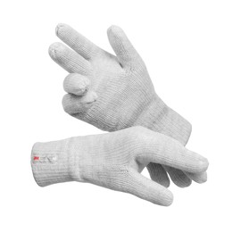 Indicode Unisex Jason Gloves Fleece Lining Men's Gloves Women's Gloves, Ecru Mix