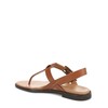 Vionic Women's Cora Flip-Flop, Tan Brown Leather, 10 Wide