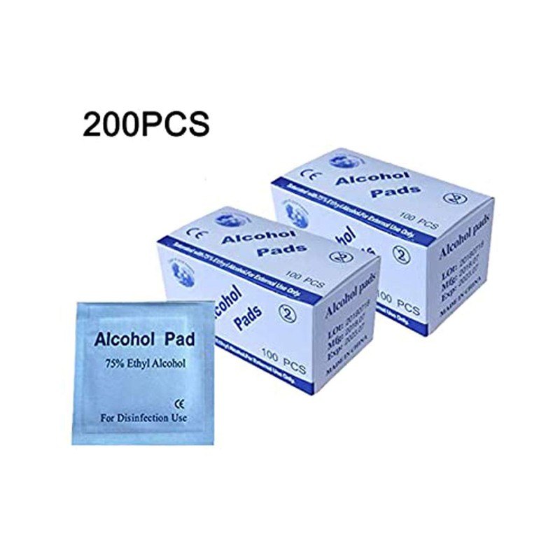 200PCS Disposable Alcohol Prep Pads - Skin Cleansing Wipes With