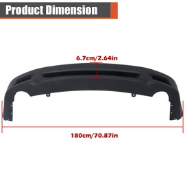 Primed Plastic Rear Lower Bumper Cover Replacement for RDX 2013-2015 AC1115100