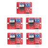 Xinrub 5PCS 0-24V IRF520 MOSFET Driver Module Button Drive for