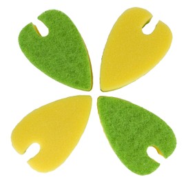 Evriholder Quick Dry Dishwashing Sponge, Versatile Slot to Clean Silverware, Easy to Hang on Any Faucet, Pack of 4 Sponges
