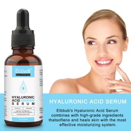 Pure Hyaluronic Acid Face Serum Anti Aging Wrinkles Dry Skin Firming Fine Lines