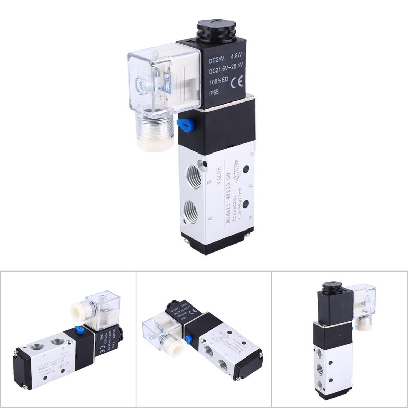 4V210-08 Solenoid Air Valve 2 Position 5 Port Pneumatic Control