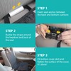 YAUYAP Asiento Perro, Cubre Asiento Funda Individual para Perro (Negro)