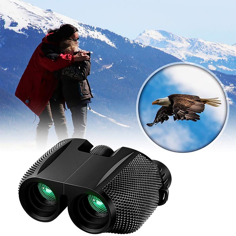 Yotsuba Compact Binoculars, Foldable Waterproof BAK-4 Binoculars 10 x 25