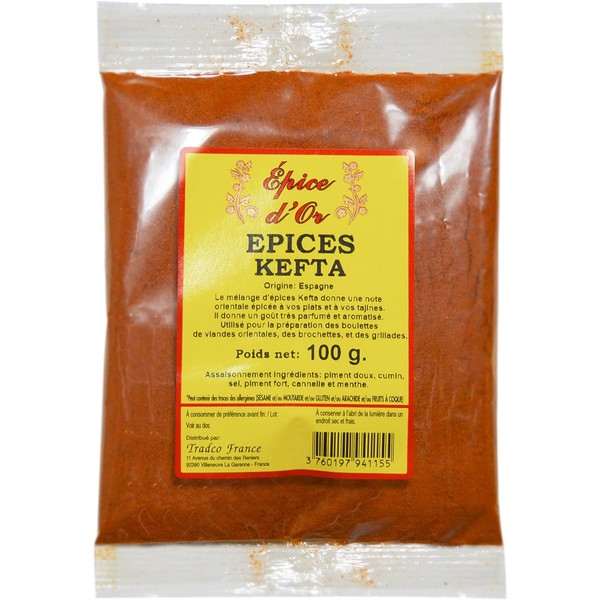 Kefta Spice 100g - Golden Spice, 100% Natural, No Additives, No Artificial Flavors, No Preservatives