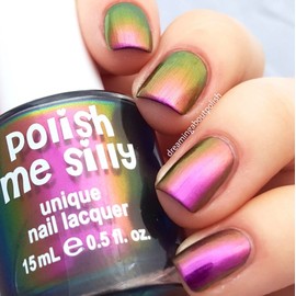 Polish Me Silly Rose Bud-Mega Multichrome- Multi-Color Shifting Polish: Custom-Blended Glitter Nail Polish/Indie Lacquer