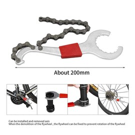 WUSJCOF 1 Piece Bicycle Tool Set: Chain Whip, Sprocket Puller, Sprocket Puller, Bicycle Cassette Puller, Bottom Bracket Remover and Bottom Bracket Wrench