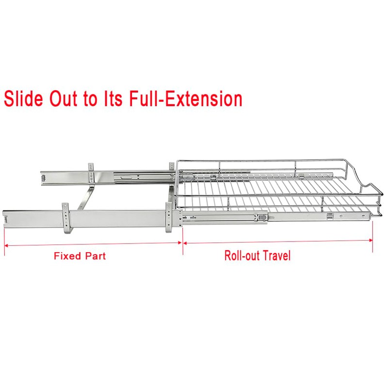 DINDON Pull Out Cabinet Organizer, (11" W x 21" D)