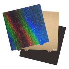 Imdinnogo 3D Print Bed 235x235mm Texture PEI Coating Sheet - Colorful and Shiny PEY Film Steel Build Plate: 9.25in Platform Removable for Ender 3 S1 V2 Pro Ender 5 Accessories BCZAMD