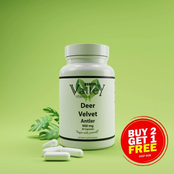 Deer Velvet Antler 900mg, Maximum Strength, bones and joints, energy,