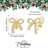 XGALBLA Gold tone Bow Clip on Earrings for Women Trendy