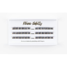 Linx 3D DIY False Cluster Eyelashes Reusable Lash Extensions Multipack (10mm-16mm) and Refills (Minx 10mm Refill)