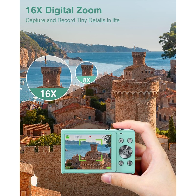 Digital Camera, 1520P Autofocus Compact Camera 48MP Digital Cameras Portable