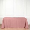 Tableclothsfactory 90 x 132 Inch Dusty Rose Rectangle Tablecloth -