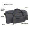 Greencity Duffel Bag Wheels Rolling Deployment Wheeled Military Suitcase Heavy-Duty