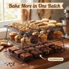 Cooling Racks for Baking, 3-Tier Stackable Stainless Steel Wire Cooling