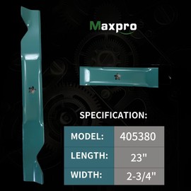 MAXPRO 561739B 2 Blade Set for 46" CutCraftsman, Husqvarna, Poulan Replaces OEM 405380,594892801,532405380,CMXGZAM110147