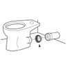 SANEI P420 Toilet Parts Large Toilet Bowl Connection Gasket for