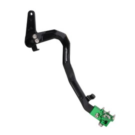 JFG RACING Rear Brake Foot Lever for KLX110 - Aluminum Folding Brake Lever Pedal for KLX110/KLX110L 2010-2023 - Green