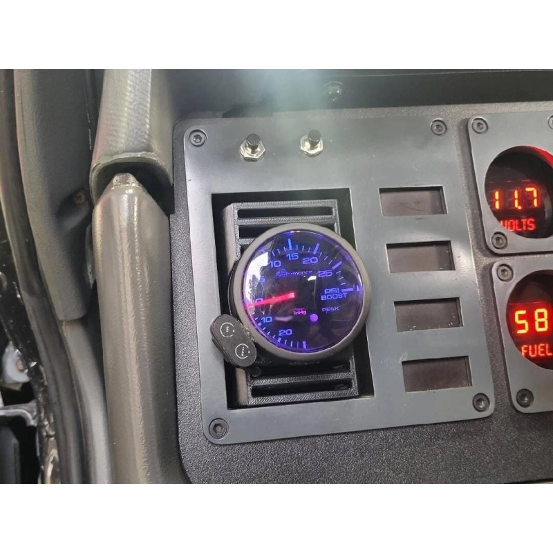 Trimmed Design 1979-1986 Ford Mustang Fox Body in-vent 52MM gauge