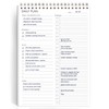 24 Hours Schedule Planner with Double Sided Use Daily Hourly
