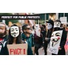 FNA FASHIONS® Guy Fawkes Mask -V for Vendetta， Anonymous Hacker