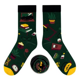 cup of sox Funny Socks Colourful Coffee To Go Paper Cups, Funny Gift for Men and Women, Home Office