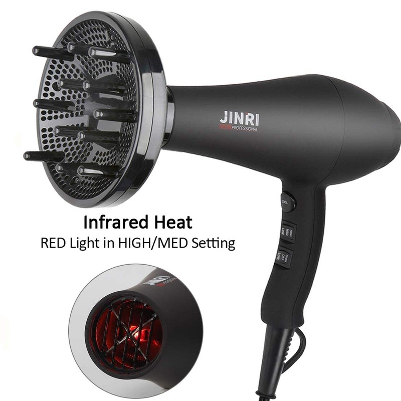 Hair Dryer 1875W, Negative Ionic Fast Dry Low Noise Blow