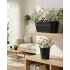 vensovo 8 Pcs Metal Railing Planters Set, 10.8" Oval &