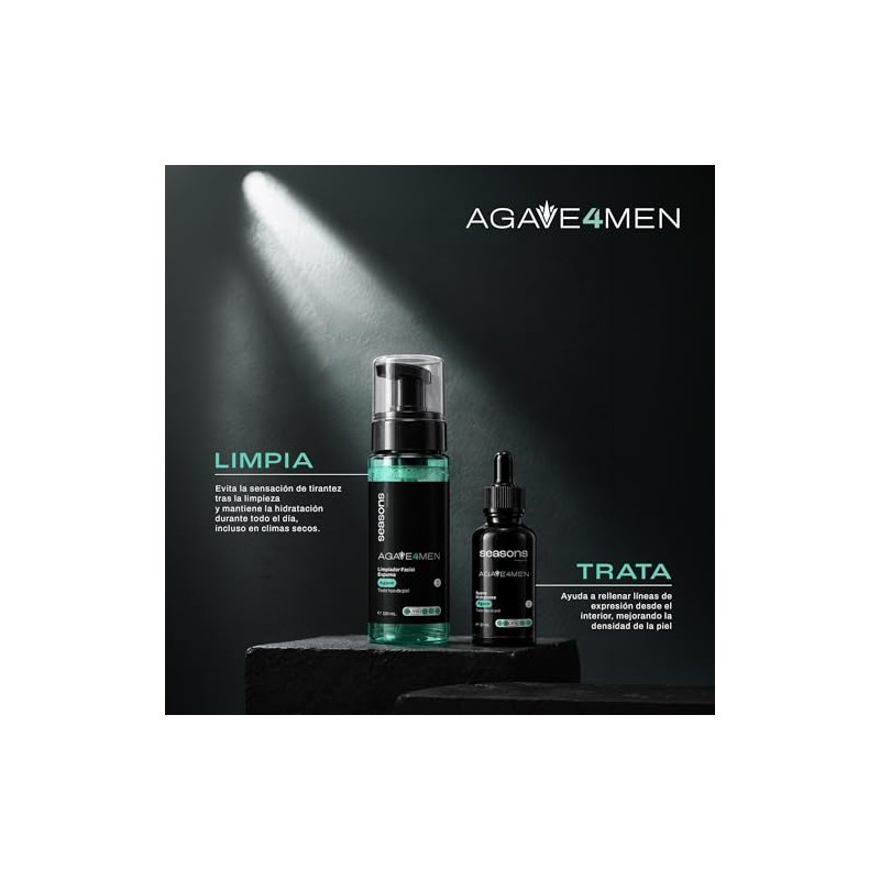 Seasons Kit Agave 4 Men - Rutina Facial Masculina Antiedad