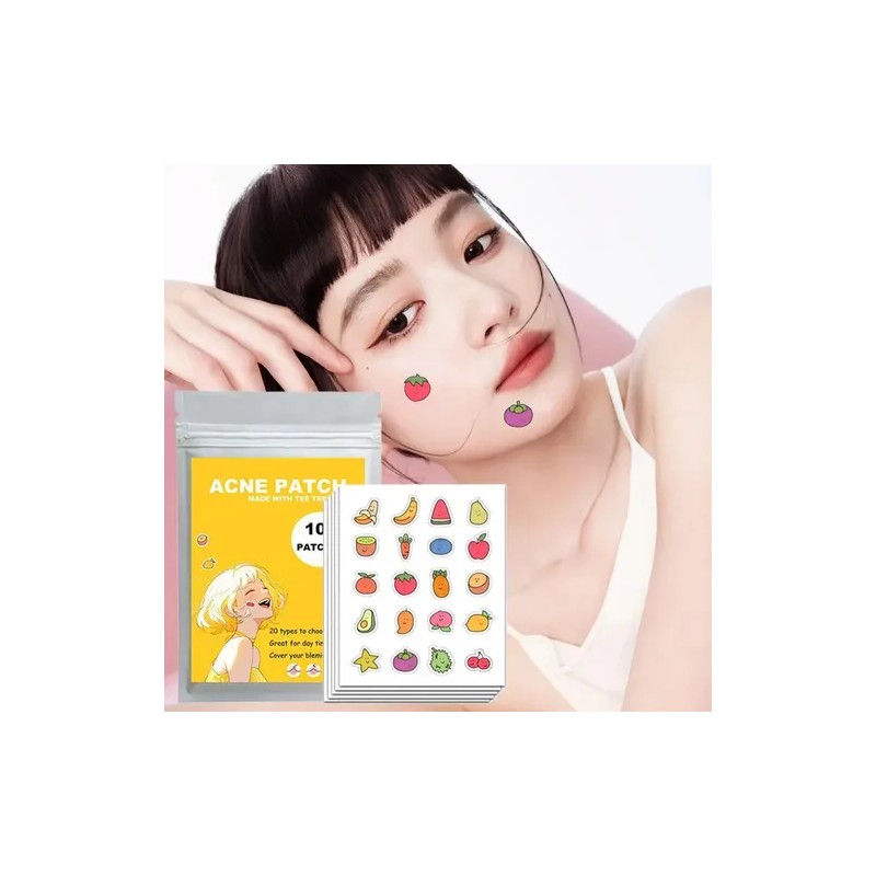 100pcs Fruit Acne Patch Skincare Multiple Colors Cartoon