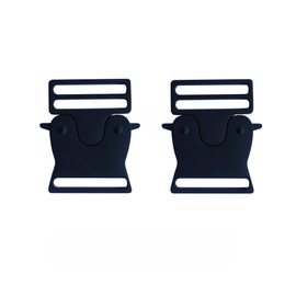 SICOLAS 2 pcs Heavy Duty Metal Climbing Adjustable Release Buckles, Webbing Strap Lock Belt Outdoors Tactical Repair Buckle (38mm)