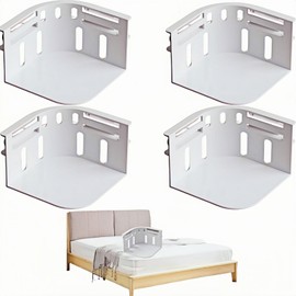 YVYAVGE Bed Sheet Holders Heavy Duty - Lock Sheet Holders Set of 4,Non-Slip Mattress Sheet Clips with Transparent Fixing Strips, Secure Corner Grippers Prevent Slipping & Wrinkles (White,4-Pack)