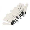 20pcs White Handle Black Hair Sound Aid Cleaning Brush Professional