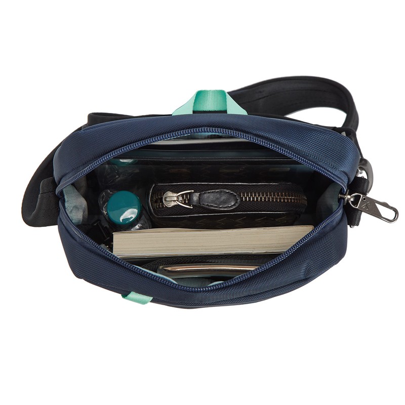 Travelon Unisex-Adult Anti-Theft Greenlander Small Crossbody, Galaxy Blue, 7.5" W