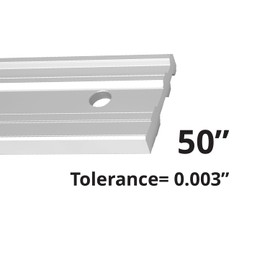 DuBois 50 Inch Machinist Aluminum Straight Edges, with .003'' Tolerance for Checking Surface Warp, Marking/Scribing Lines - Used w/Feeler Gauges for Automotive Repairs, Cylinder Head Checks (51027)
