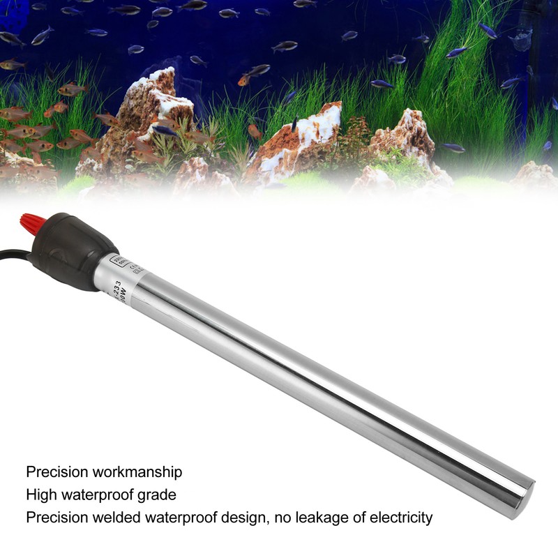 Aquarium Heater Stainless Steel Adjustable Automatic Thermostatic Heating Rod for