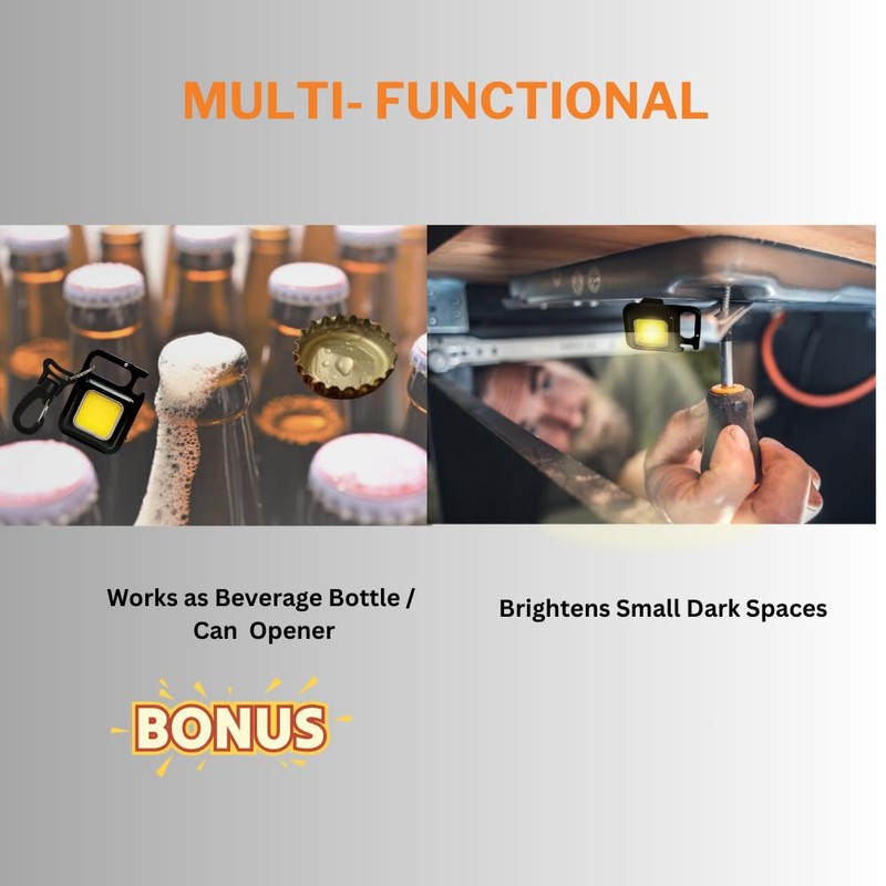 Railhead Gear 600 LUMENS Rechargeable Micro LED Work Light, Adjustable