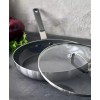 X Bobby Flay Nonstick Stainless Steel 12" Frypan with Lid
