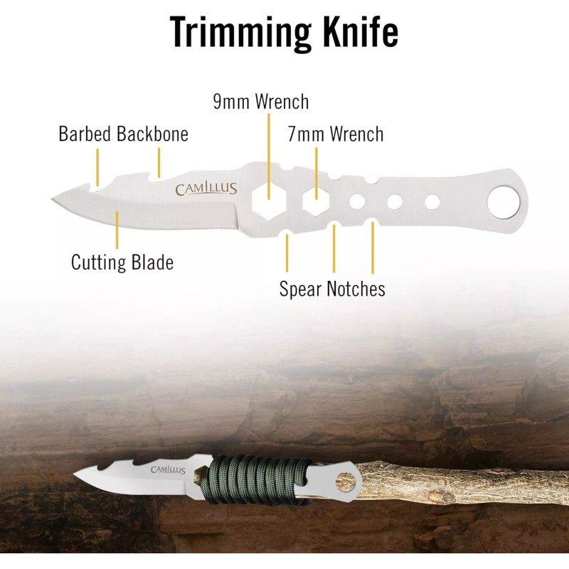 Camillus Carnivore X 18-Inch Survival Machete & Multitool Knife w/
