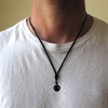 Healing Crystals Necklace for Men Tigers Eye Crystal Necklace Obsidian